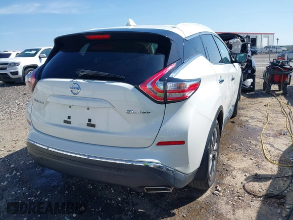 2016 Nissan Murano S with VIN 5N1AZ2MH0GN155422, listed as a IAAI auction lot 41979773 with 107,424 mi miles and . Bid and sale history available at carsss.com. Image 4.