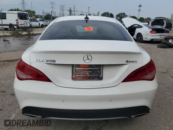 2018 Mercedes-Benz CLA 250 with VIN WDDSJ4GB8JN637815, listed as a Copart auction lot 68822413 with Not Provided miles and . Bid and sale history available at DreamBid. Image 6.