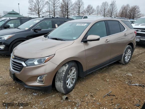 2018 Chevrolet Equinox LT with VIN 2GNAXJEV4J6238606, listed as a Copart auction lot 82956243 with 64,162 mi miles and Salvage Title. Bid and sale history available at carsss.com. Image 1.