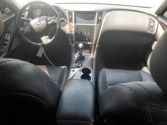 2017 Infiniti Q50 Premium with VIN JN1EV7AR3HM836681, listed as a Copart auction lot 61333735 with 49,857 mi miles and Salvage title. Bid and sale history available at DreamBid. Image 8.