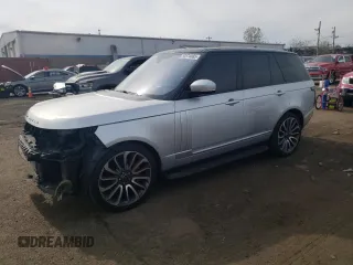 2016 Land Rover Range Rover Supercharged z VIN SALGS2EF6GA303394, wystawiony jako Copart lot #53374885 z przebiegiem 99 954 mil mil oraz Szkoda całkowita • Salvage title. Historia ofert i sprzedaży dostępna na DreamBid. Obrazek 1.