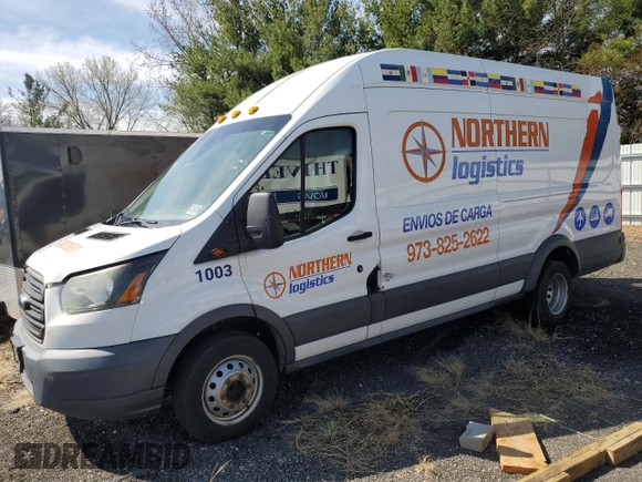 2016 Ford Transit with VIN 1FTRS4XG3GKA16705, listed as a Copart auction lot 53777385 with 418,247 mi miles and Clean Title. Bid and sale history available at carsss.com. Image 1.