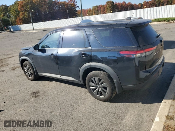 2023 Nissan Pathfinder S with VIN 5N1DR3AC9PC250102, listed as a Copart auction lot 76678834 with 30,525 mi miles and Salvage title. Bid and sale history available at DreamBid. Image 2.