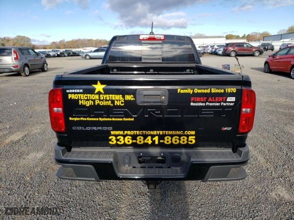 2022 Chevrolet Colorado 2WD LT with VIN 1GCHSCEN9N1314783, listed as a Copart auction lot 81935714 with 38,050 mi miles and Salvage Title. Bid and sale history available at carsss.com. Image 6.