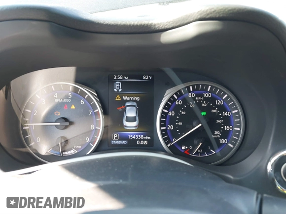 2014 Infiniti Q50 Hybrid Sport with VIN JN1AV7AR1EM701435, listed as a IAAI auction lot 41479140 with 154,338 mi miles. Bid and sale history available at carsss.com. Image 7.