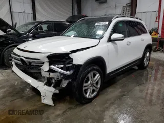 2021 Mercedes-Benz GLB with VIN W1N4M4HB8MW115427, listed as a Copart auction lot 43863245 with 38,445 mi miles and Salvage Title. Bid and sale history available at carsss.com. Image 1.