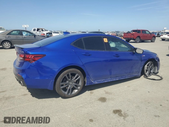 2020 Acura TLX w/A-Spec Pkg with VIN 19UUB1F63LA001267, listed as a Copart auction lot 54345815 with 72,870 mi miles and Salvage title. Bid and sale history available at DreamBid. Image 3.