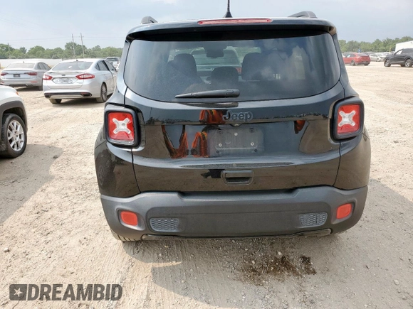 2018 Jeep Renegade Latitude with VIN ZACCJABB2JPH42698, listed as a Copart auction lot 57571445 with 68,692 mi miles and Salvage title. Bid and sale history available at DreamBid. Image 6.