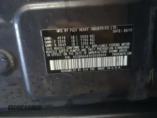2017 Subaru Legacy with VIN 4S3BNAA65H3056609, listed as a Copart auction lot 48493375 with 109,287 mi miles and Salvage Title. Bid and sale history available at carsss.com. Image 13.