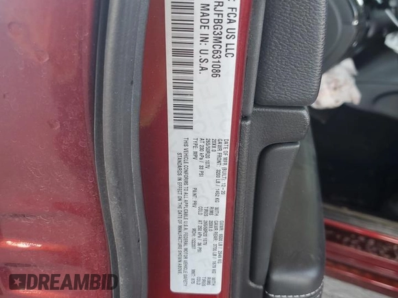 2021 Jeep Grand Cherokee 80th Anniversary with VIN 1C4RJFBG3MC631086, listed as a Copart auction lot 57304375 with 57,872 mi miles and Salvage title. Bid and sale history available at DreamBid. Image 13.