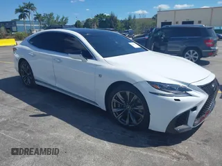 2018 Lexus LS with VIN JTHC51FF5J5001048, listed as a IAAI auction lot 41845274 with 59,835 mi miles. Bid and sale history available at carsss.com. Image 1.