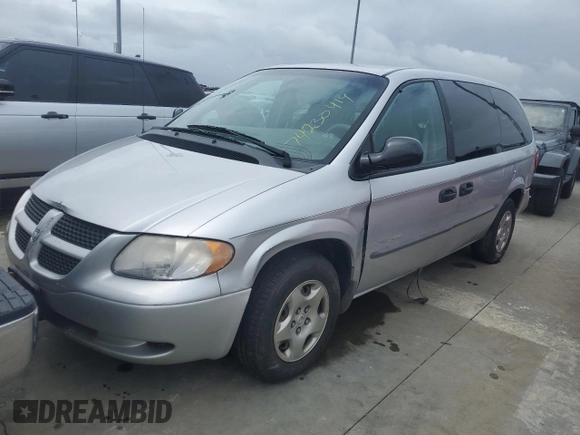 2001 Dodge Caravan SE with VIN 1B4GP24311B254538, listed as a Copart auction lot 74230414 with 0 mi miles and Salvage Title. Bid and sale history available at carsss.com. Image 1.