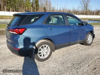 2024 Chevrolet Equinox LS with VIN 3GNAXSEG9RL159804, listed as a Copart auction lot 53052705 with 7,956 mi miles and Salvage Title. Bid and sale history available at carsss.com. Image 3.