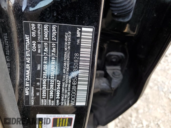 2010 Mercedes-Benz GLK 350 with VIN WDCGG8HB5AF350828, listed as a Copart auction lot 70793034 with 120,514 mi miles and Salvage Title. Bid and sale history available at DreamBid. Image 13.