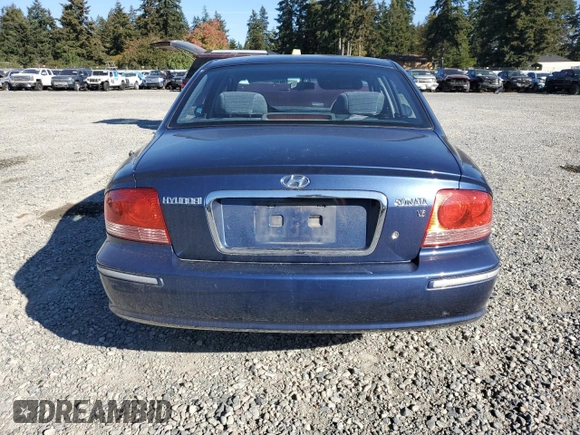 2005 Hyundai Sonata GLS with VIN KMHWF35H75A100957, listed as a Copart auction lot 74320574 with 141,402 mi miles and Salvage Title. Bid and sale history available at carsss.com. Image 6.