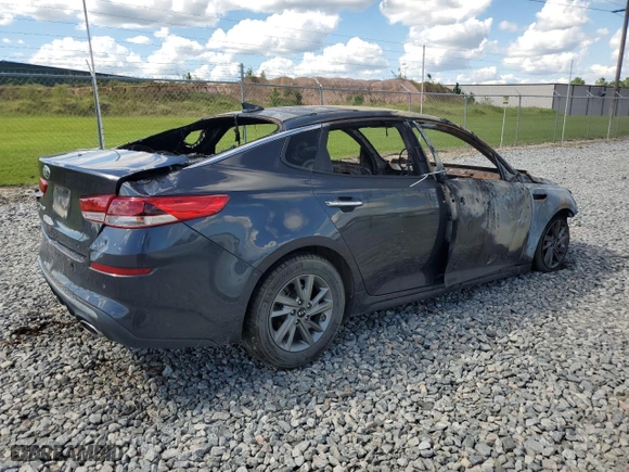 2019 Kia Optima LX with VIN 5XXGT4L33KG283501, listed as a Copart auction lot 74312194 with 0 mi miles and Non Repairable. Bid and sale history available at carsss.com. Image 3.