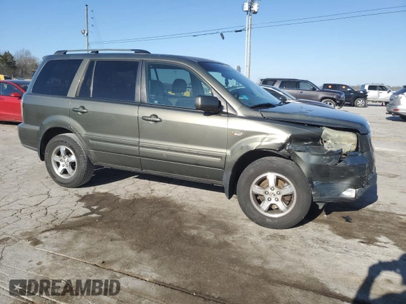 2006 Honda Pilot EX with VIN 5FNYF28496B004482, listed as a Copart auction lot 49183715 with 144,589 mi miles and Salvage Title. Bid and sale history available at DreamBid. Image 4.