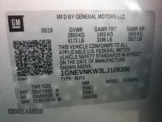 2020 Chevrolet Traverse High Country with VIN 1GNEVNKW3LJ109306, listed as a Copart auction lot 42044065 with 49,805 mi miles and Salvage Title. Bid and sale history available at carsss.com. Image 16.