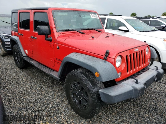 2018 Jeep Wrangler JK Unlimited Sport S with VIN 1C4BJWDG6JL891167, listed as a Copart auction lot 74056854 with 99,732 mi miles and Non Repairable. Bid and sale history available at carsss.com. Image 4.