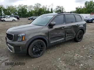 2023 Kia Telluride EX X-Line with VIN 5XYP3DGCXPG337826, listed as a Copart auction lot 55938505 with 29,572 mi miles and Salvage title. Bid and sale history available at DreamBid. Image 1.