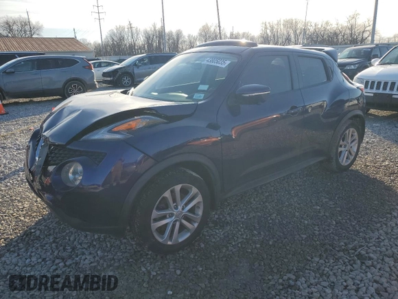 2016 Nissan Juke S with VIN JN8AF5MV3GT657071, listed as a Copart auction lot 43805035 with 85,962 mi miles and Salvage Title. Bid and sale history available at carsss.com. Image 1.