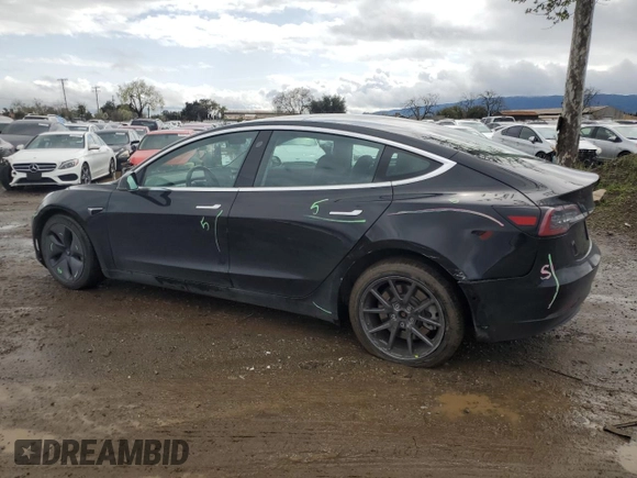 2019 Tesla Model 3 Long Range with VIN 5YJ3E1EB8KF384533, listed as a Copart auction lot 48557255 with 73,768 mi miles and Salvage Title. Bid and sale history available at carsss.com. Image 2.