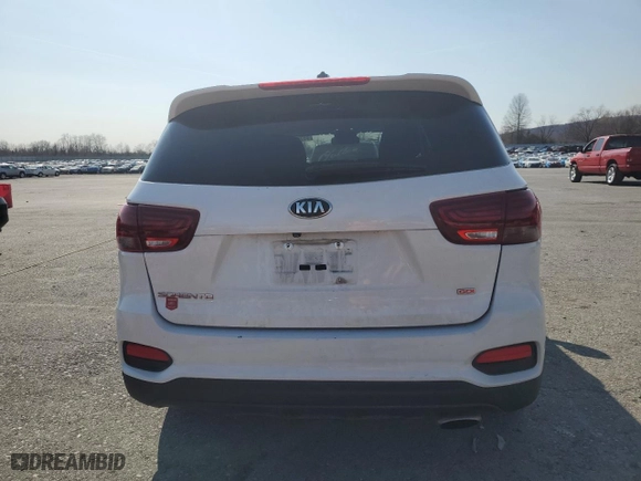 2019 Kia Sorento LX with VIN 5XYPGDA32KG545981, listed as a Copart auction lot 48755775 with 93,390 mi miles and Salvage Title. Bid and sale history available at carsss.com. Image 6.