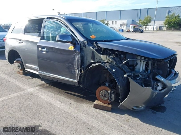 2015 Infiniti QX60 with VIN 5N1AL0MN9FC525093, listed as a IAAI auction lot 41641612 with 1 mi miles. Bid and sale history available at carsss.com. Image 1.