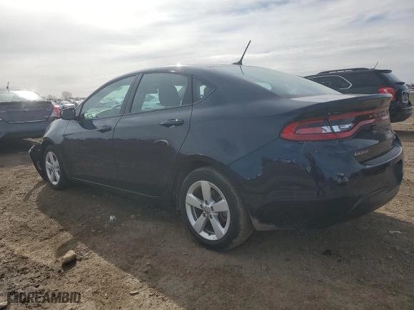 2016 Dodge Dart SXT with VIN 1C3CDFBB6GD732899, listed as a Copart auction lot 50184695 with 91,338 mi miles and Salvage Title. Bid and sale history available at carsss.com. Image 2.