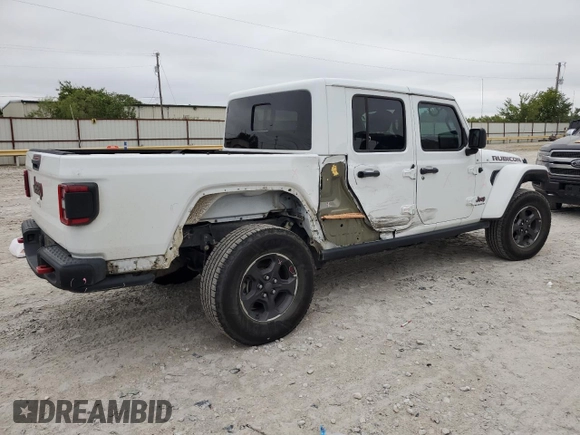 2022 Jeep Gladiator Rubicon with VIN 1C6JJTBG1NL119900, listed as a Copart auction lot 72457754 with 70,055 mi miles and Salvage title. Bid and sale history available at DreamBid. Image 3.