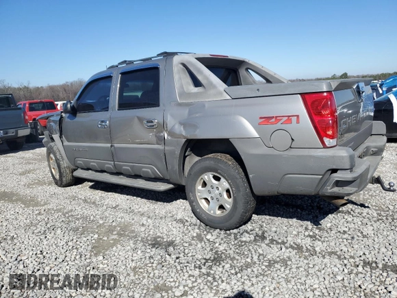 2002 Chevrolet Avalanche z VIN 3GNEK13T52G137145, wystawiony jako Copart lot #45927535 z przebiegiem Nie podano mil oraz Szkoda całkowita • Salvage title. Historia ofert i sprzedaży dostępna na DreamBid. Obrazek 2.