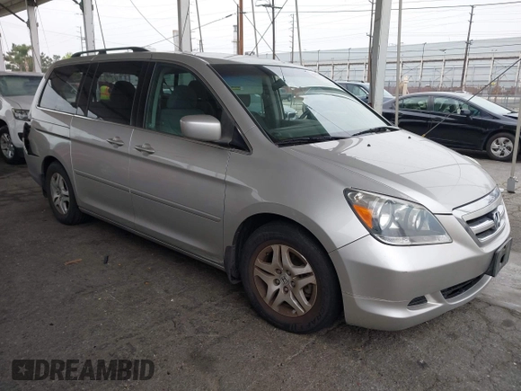 2007 Honda Odyssey EX with VIN 5FNRL38477B432832, listed as a IAAI auction lot 42153673 with 133,652 mi miles and . Bid and sale history available at DreamBid. Image 1.