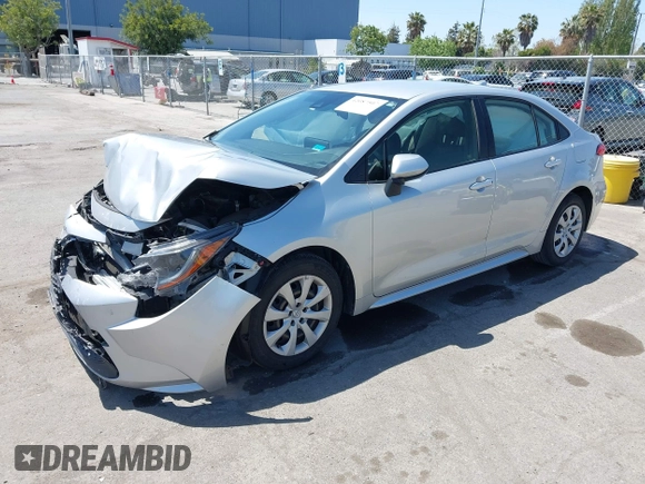 2020 Toyota Corolla LE with VIN JTDEPRAE9LJ020990, listed as a IAAI auction lot 42087507 with 54,314 mi miles and . Bid and sale history available at DreamBid. Image 17.