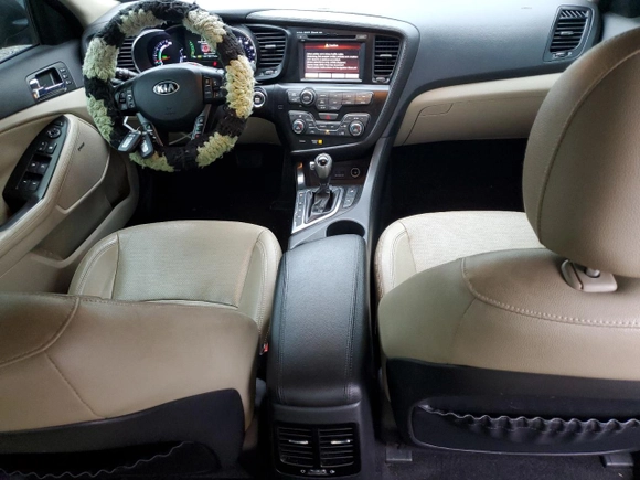 2013 Kia Optima Hybrid EX with VIN KNAGM4ADXD5053550, listed as a Copart auction lot 48962205 with 166,117 mi miles and Salvage Title. Bid and sale history available at carsss.com. Image 8.