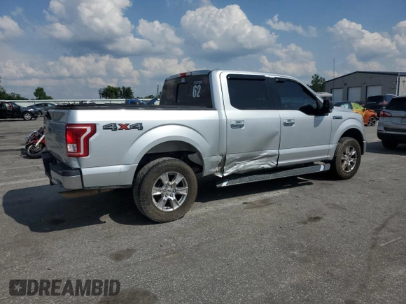 2016 Ford F-150 XLT with VIN 1FTEW1EFXGFB96060, listed as a Copart auction lot 56691845 with 152,365 mi miles and Salvage title. Bid and sale history available at DreamBid. Image 3.