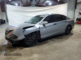 2017 Honda Accord EX-L with VIN 1HGCR3F85HA022147, listed as a Copart auction lot 60303635 with 86,640 mi miles and Salvage title. Bid and sale history available at DreamBid. Image 1.
