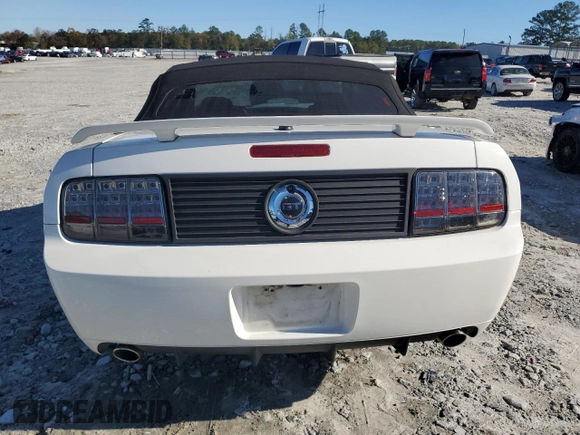 2007 Ford Mustang GT Deluxe with VIN 1ZVFT85H575232313, listed as a Copart auction lot 50304165 with 105,322 mi miles and Salvage Title. Bid and sale history available at carsss.com. Image 6.