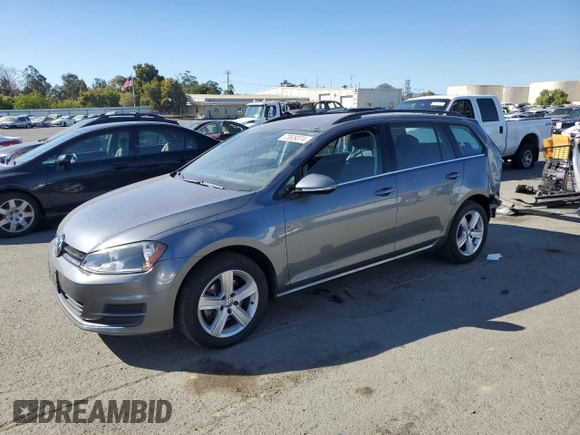 2015 Volkswagen Golf SportWagen TDI SE with VIN 3VWCA7AU2FM507120, listed as a Copart auction lot 73509374 with 68,538 mi miles and Salvage Title. Bid and sale history available at carsss.com. Image 1.