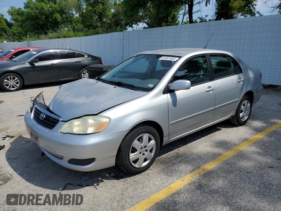 2007 Toyota Corolla CE with VIN JTDBR32E770108831, listed as a Copart auction lot 61961465 with 154,342 mi miles and Salvage title. Bid and sale history available at DreamBid. Image 1.