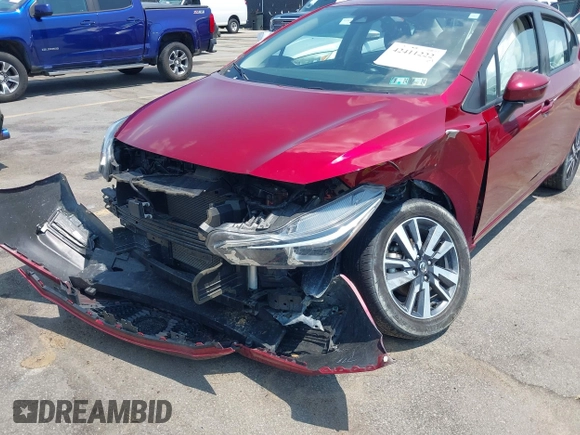 2021 Nissan Versa SV z VIN 3N1CN8EV4ML886711, wystawiony jako IAAI lot #42411222 z przebiegiem 55 401 mil mil oraz . Historia ofert i sprzedaży dostępna na DreamBid. Obrazek 6.