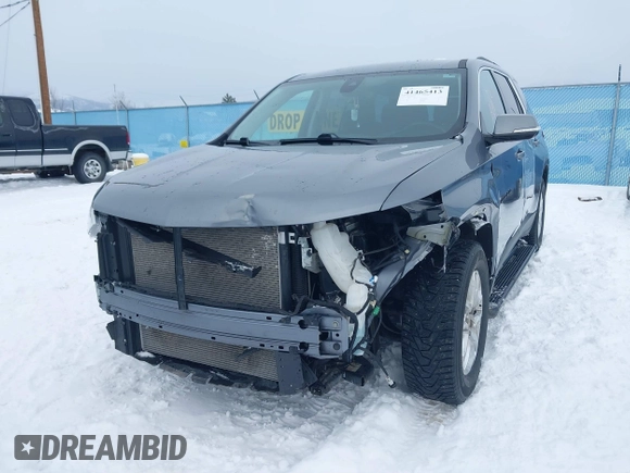 2020 Chevrolet Traverse LT Cloth with VIN 1GNEVGKW5LJ313942, listed as a IAAI auction lot 41465413 with 49,657 mi miles and . Bid and sale history available at DreamBid. Image 6.