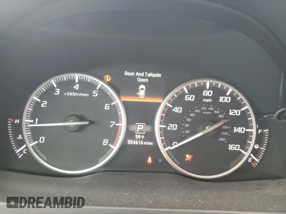 2018 Acura RDX w/Advance Pkg with VIN 5J8TB3H71JL000925, listed as a Copart auction lot 51347175 with 54,616 mi miles and Salvage Title. Bid and sale history available at carsss.com. Image 9.