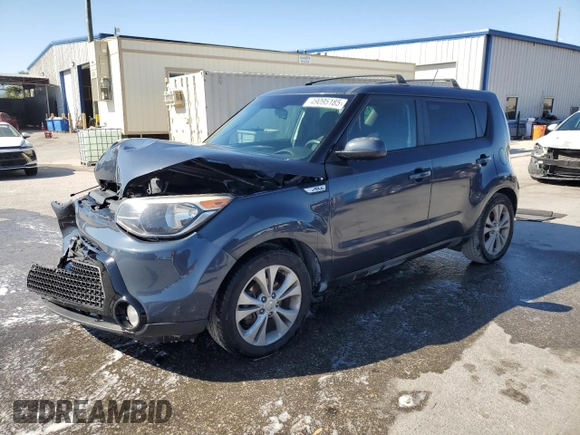 2016 Kia Soul + with VIN KNDJP3A54G7337218, listed as a Copart auction lot 49095185 with 72,212 mi miles and Salvage Title. Bid and sale history available at carsss.com. Image 1.