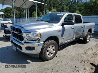 2020 Ram 2500 Big Horn with VIN 3C6UR5DJ6LG263480, listed as a Copart auction lot 72537464 with 42,865 mi miles and Salvage Title. Bid and sale history available at carsss.com. Image 1.