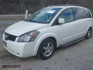 2006 Nissan Quest S Special Edition with VIN 5N1BV28U06N112883, listed as a IAAI auction lot 41820751 with 157,757 mi miles. Bid and sale history available at carsss.com. Image 2.