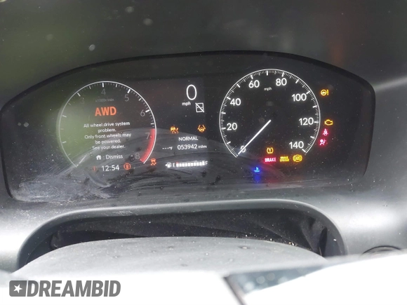 2024 Honda HR-V LX with VIN 3CZRZ2H35RM701709, listed as a IAAI auction lot 41741211 with 53,942 mi miles and . Bid and sale history available at DreamBid. Image 7.