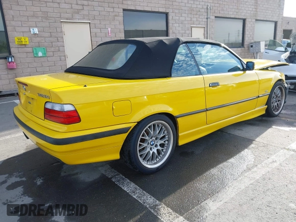 1997 BMW 3-Series 328IC with VIN WBABK8323VET99797, listed as a IAAI auction lot 41616423 with 177,621 mi miles. Bid and sale history available at carsss.com. Image 4.