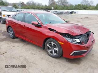 2020 Honda Civic LX z VIN 19XFC2F61LE022058, wystawiony jako IAAI lot #42081348 z przebiegiem 49 506 mil mil oraz . Historia ofert i sprzedaży dostępna na DreamBid. Obrazek 1.
