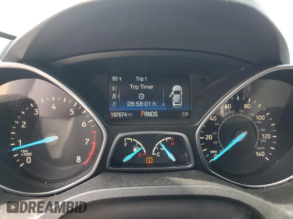2017 Ford Escape S with VIN 1FMCU0F79HUE12469, listed as a Copart auction lot 66272535 with 197,674 mi miles and Clean title. Bid and sale history available at DreamBid. Image 9.