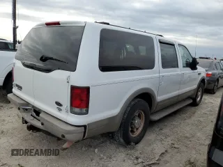 2001 Ford Excursion Limited z VIN 1FMNU42L31EA08652, wystawiony jako Copart lot #75287504 z przebiegiem 474 232 mil mil oraz Szkoda całkowita • Salvage title. Historia ofert i sprzedaży dostępna na DreamBid. Obrazek 3.